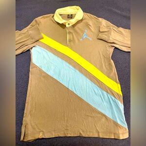 Vintage Jordan Nike Polo LongSleeve sweater shirt